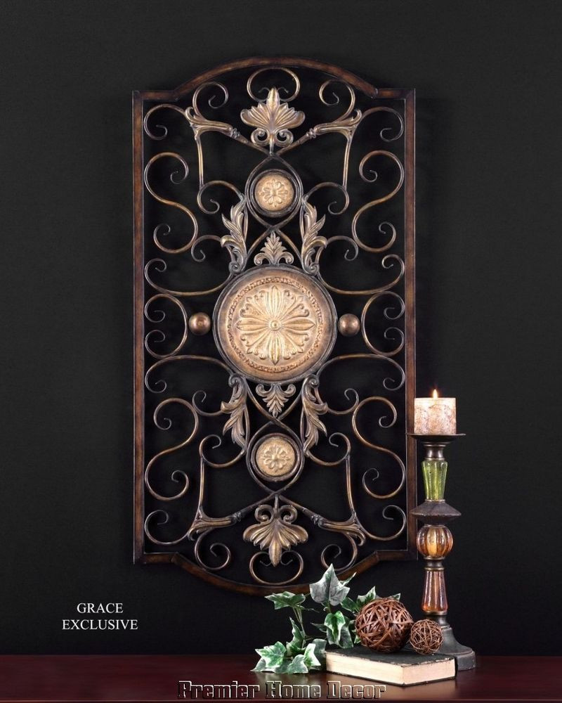Best ideas about Wall Art Metal
. Save or Pin LARGE TUSCAN DECOR SCROLL WROUGHT IRON METAL WALL GRILLE Now.