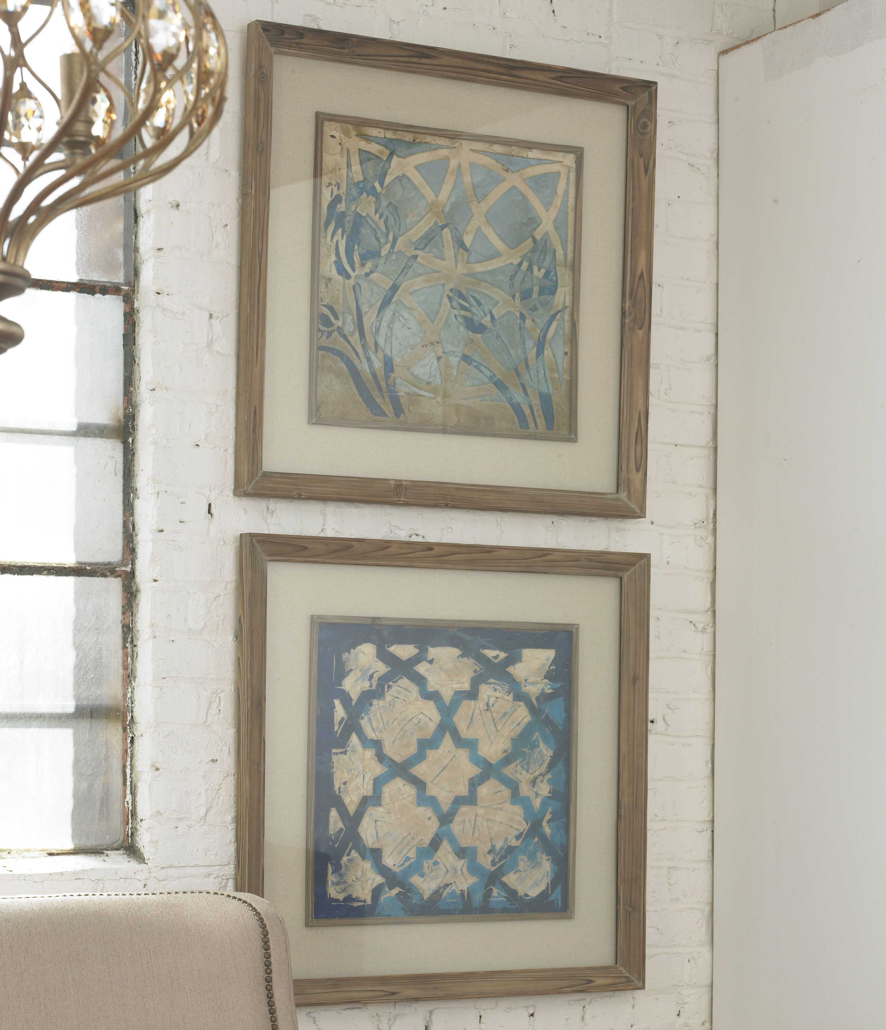 Best ideas about Wall Art Sets
. Save or Pin Uttermost Stained Glass Indigo Wall Art 2 Piece Set Now.