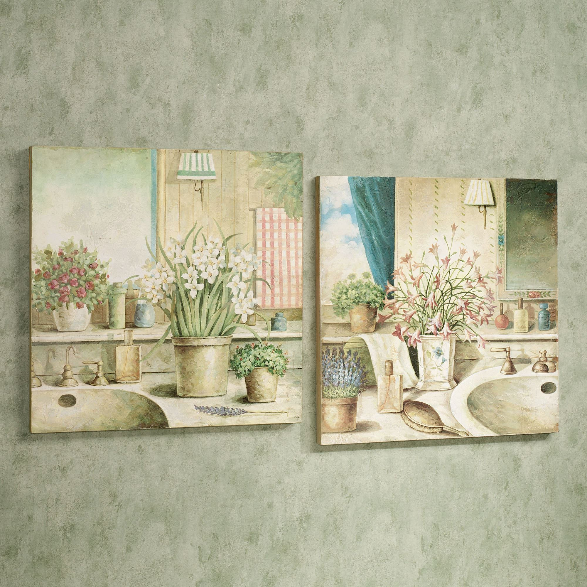 Best ideas about Wall Art Sets
. Save or Pin Vanities in Bloom Wooden Wall Art Plaque Set Now.