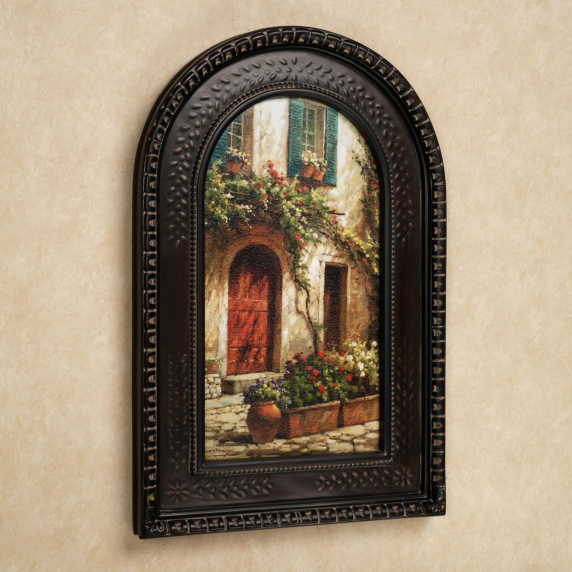 Best ideas about Wall Art Sets
. Save or Pin Red Door Italian Scene Arched Framed Wall Art Now.