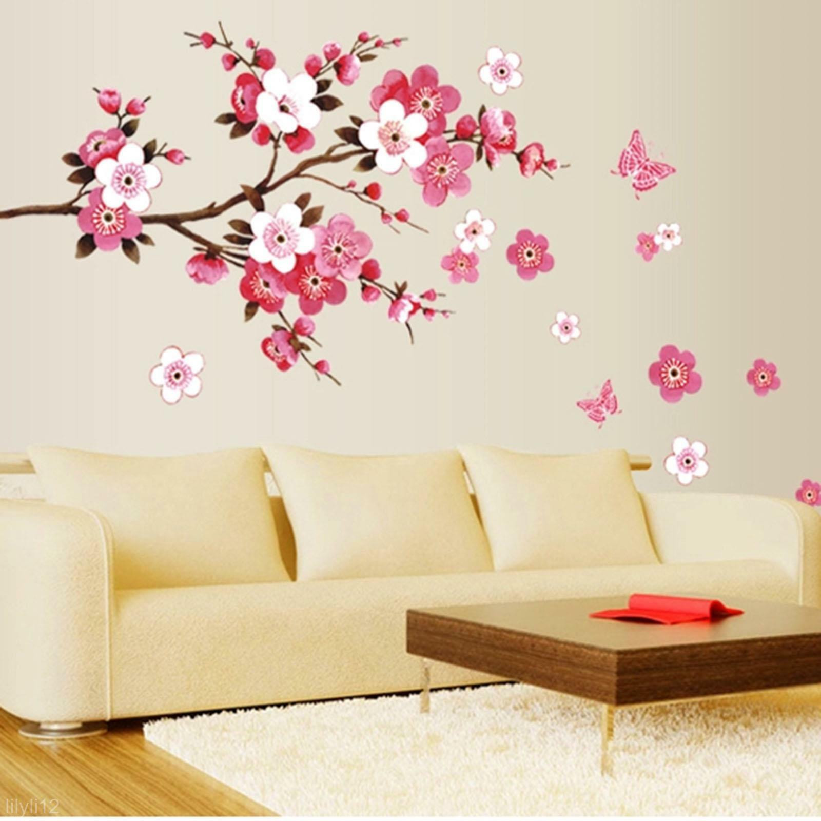 Best ideas about Wall Art Stickers
. Save or Pin New Room Peach Blossom Flower Butterfly Wall Sticker Vinyl Now.