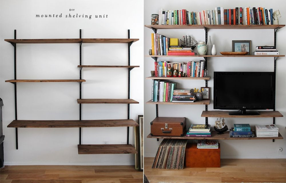 Best ideas about Wall Bookshelf DIY
. Save or Pin DIY Bookshelf Ideas For Every Space Style And Bud Now.