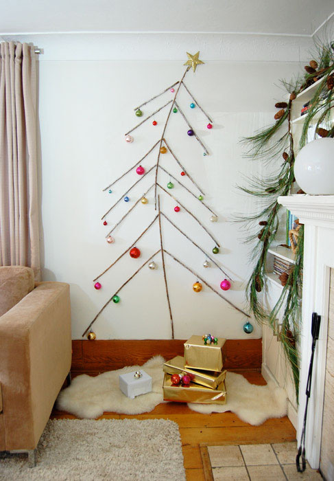 Best ideas about Wall Christmas Tree DIY
. Save or Pin Christmas Trees for Small Spaces Now.