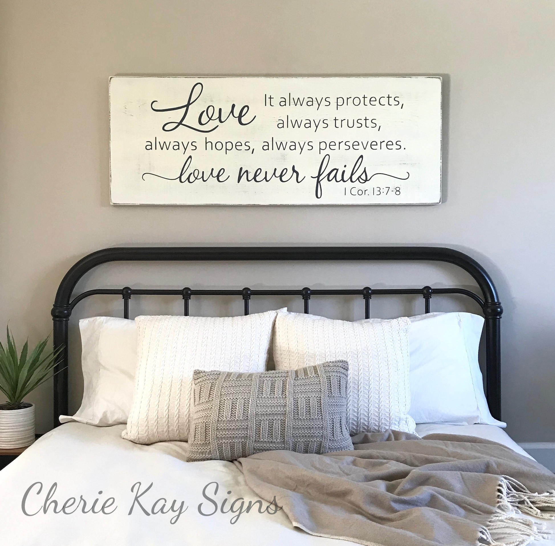 Best ideas about Wall Decor For Bedroom
. Save or Pin Master bedroom wall decor Love never fails 1 Corinthians Now.