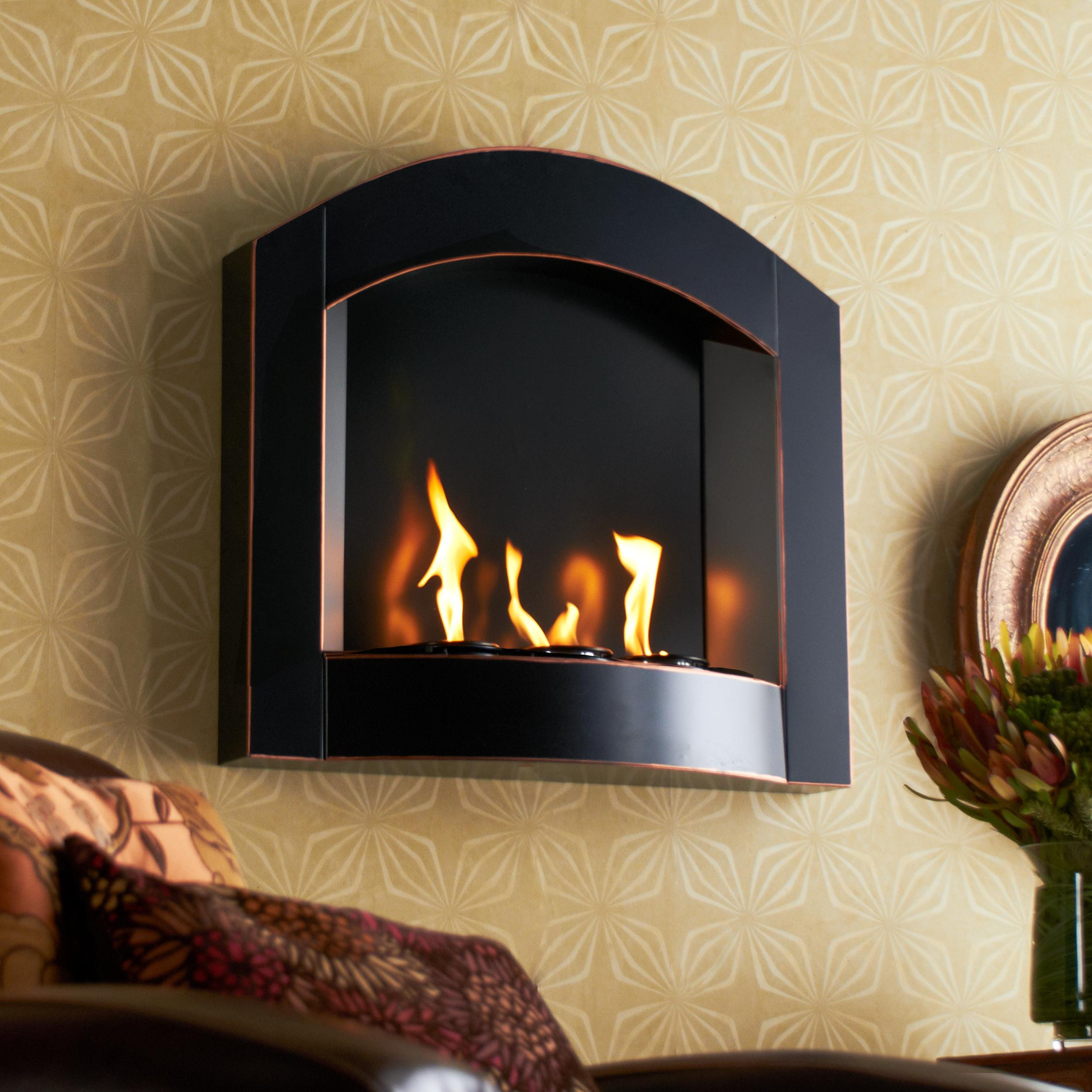 Best ideas about Wall Mount Fireplace
. Save or Pin Amazon SEI Black Arch Top Wall Mount Gel Fuel Now.