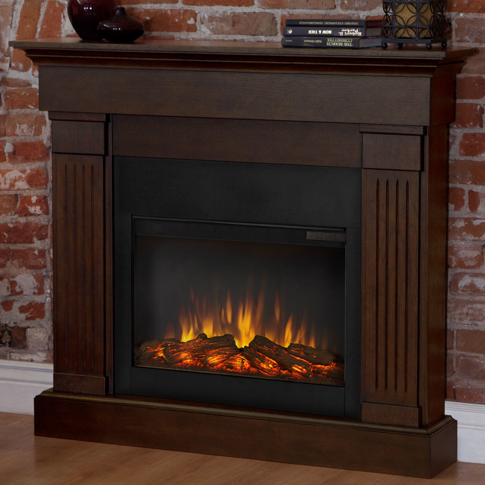 Best ideas about Wall Mount Fireplace
. Save or Pin Real Flame Slim Crawford Wall Mounted Electric Fireplace Now.