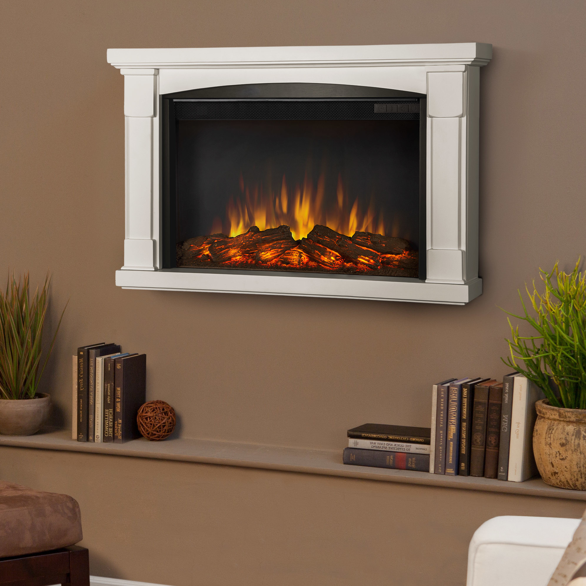 Best ideas about Wall Mounted Electric Fireplace
. Save or Pin Slim Brighton Wall Mounted Electric Fireplace Now.