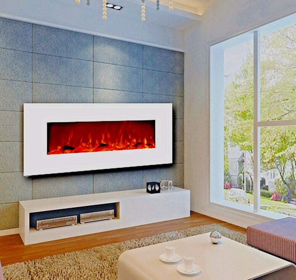 Best ideas about Wall Mounted Fireplace
. Save or Pin 50" Electric Fireplace Wall Mounted White w Heat 400 sq ft Now.