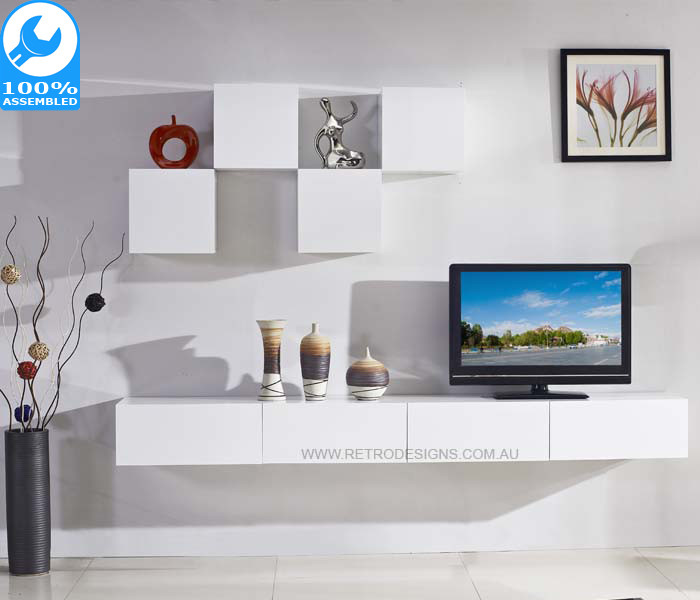 Best ideas about Wall Mounted Tv Cabinet
. Save or Pin Galaxi White Wall Mounted TV Cabinet Now.