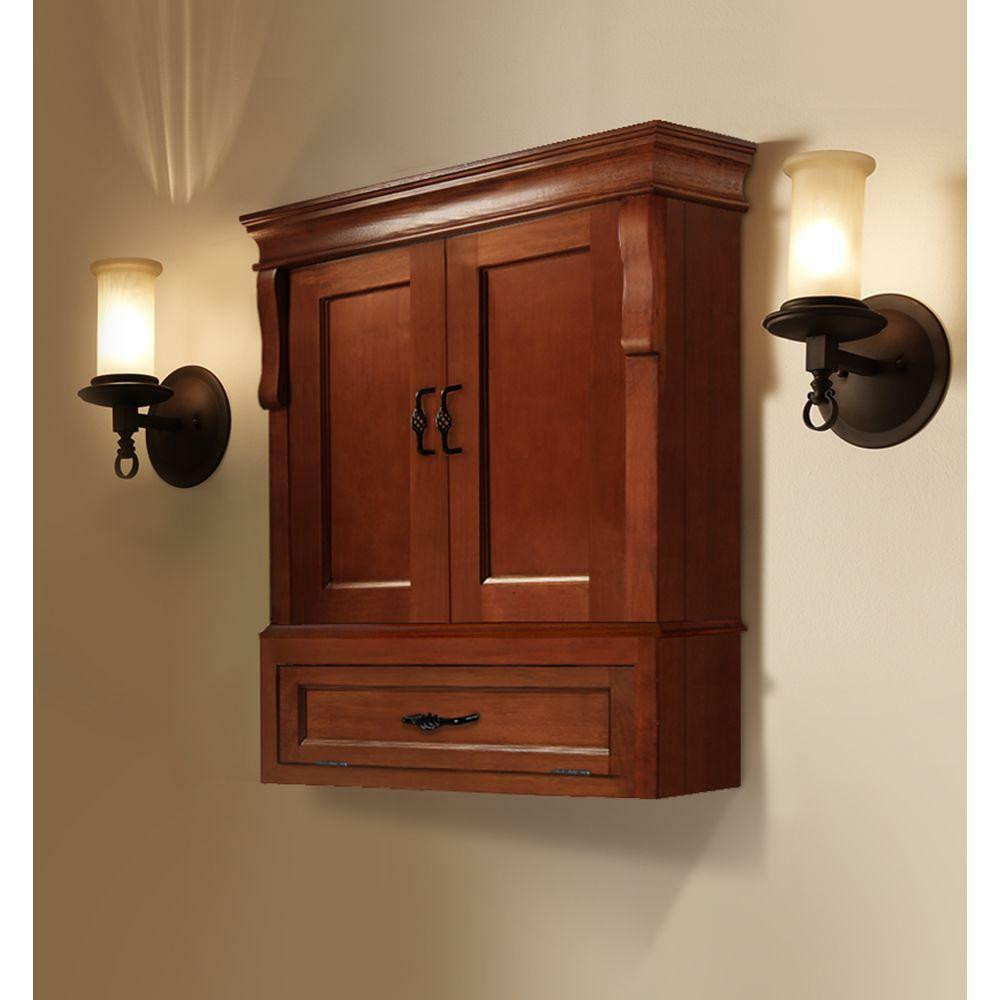 Best ideas about Wall Storage Cabinet
. Save or Pin Naples W Wall Cabinet Warm Cinnamon Storage Bathroom Now.