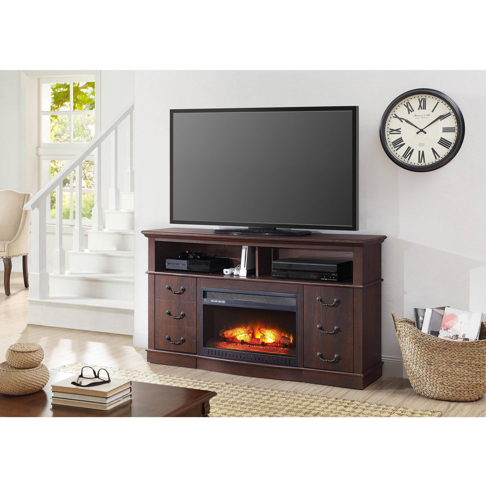 Best ideas about Walmart Electric Fireplace Tv Stand
. Save or Pin Electric Fireplace TV Stands Walmart Now.