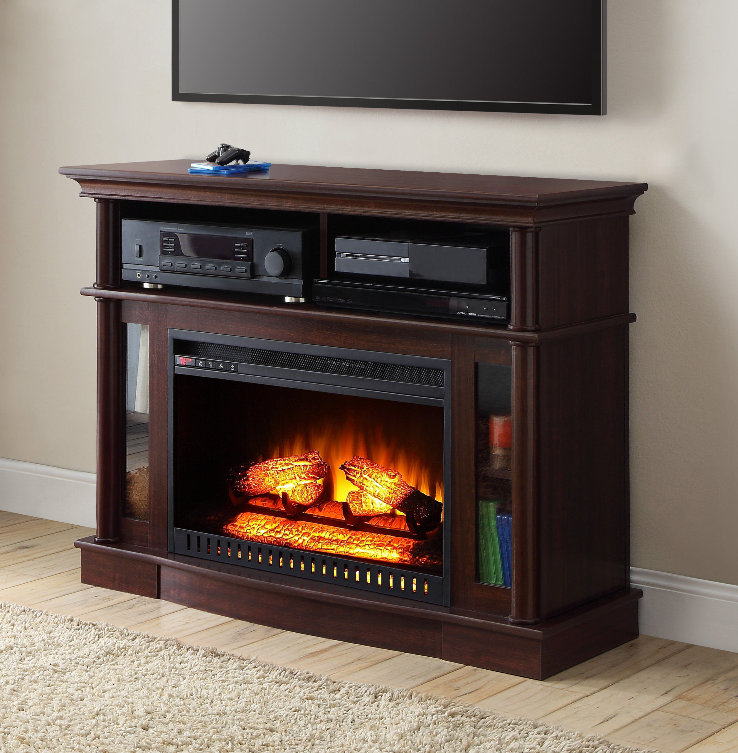 Best ideas about Walmart Electric Fireplace Tv Stand
. Save or Pin Walmart Fireplace Now.