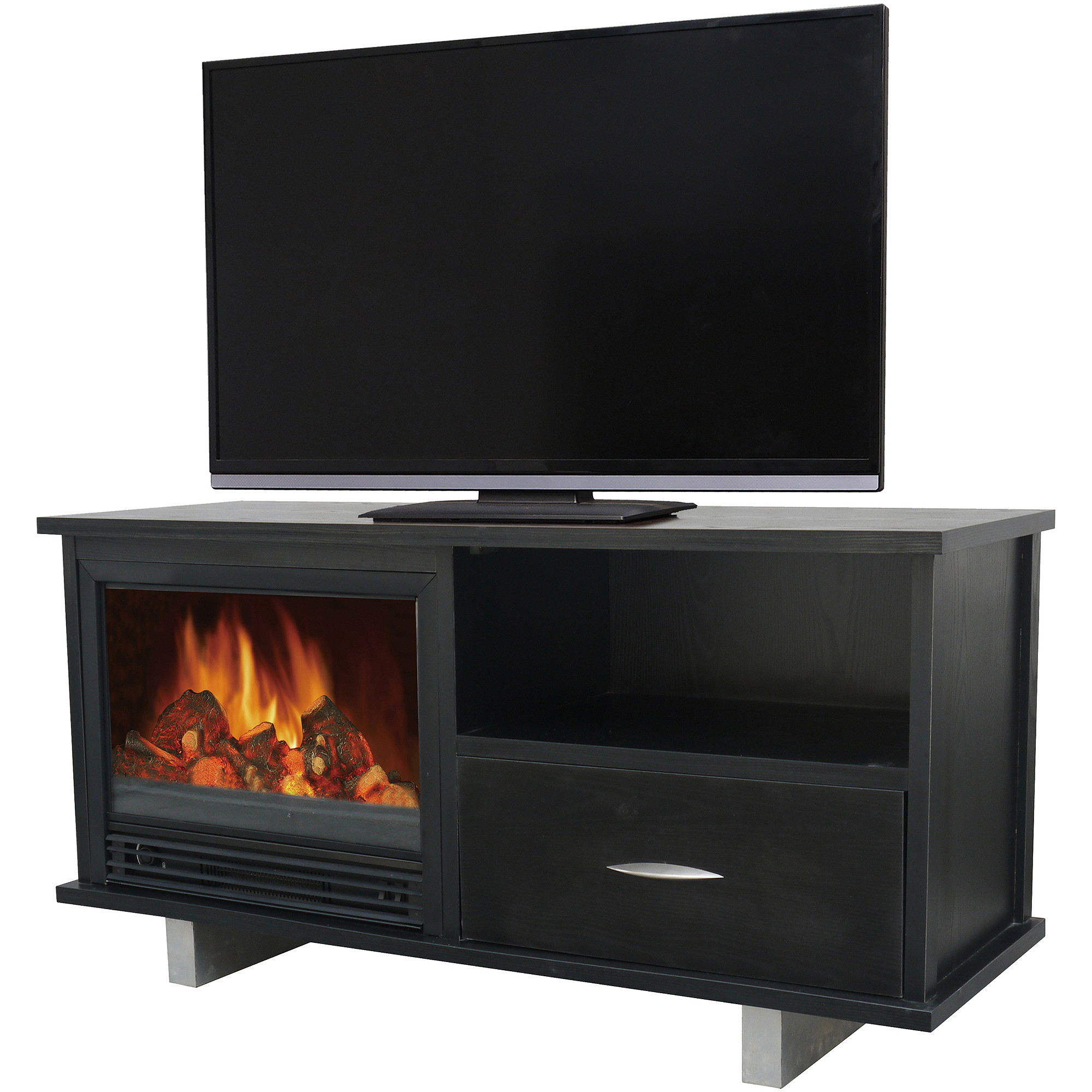 Best ideas about Walmart Fireplace Tv Stands
. Save or Pin Décor Flame Acadia 42" Media Fireplace for TVs up to 50 Now.