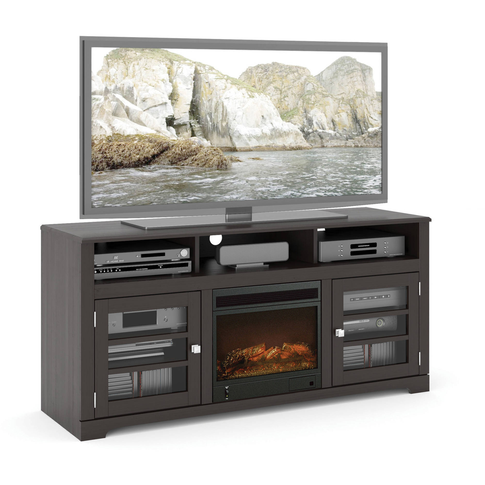 Best ideas about Walmart Fireplace Tv Stands
. Save or Pin Electric Fireplace TV Stands Walmart Now.
