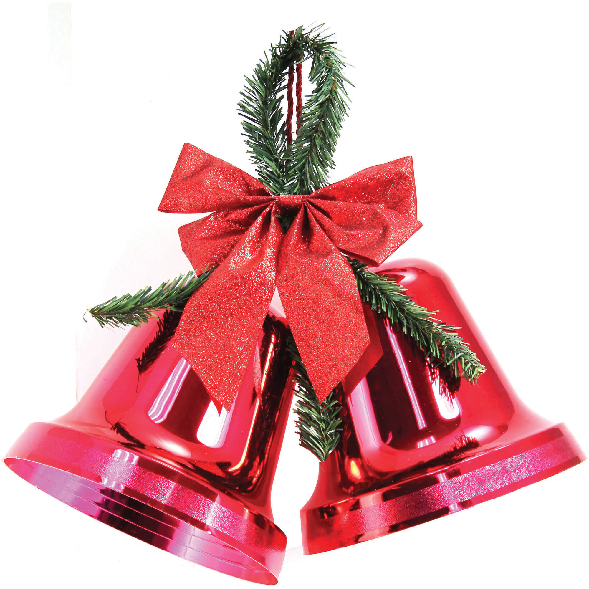 Best ideas about Walmart Outdoor Christmas Decorations
. Save or Pin Holiday Time Christmas Decor 9 5" Double Bell Red Indoor Now.