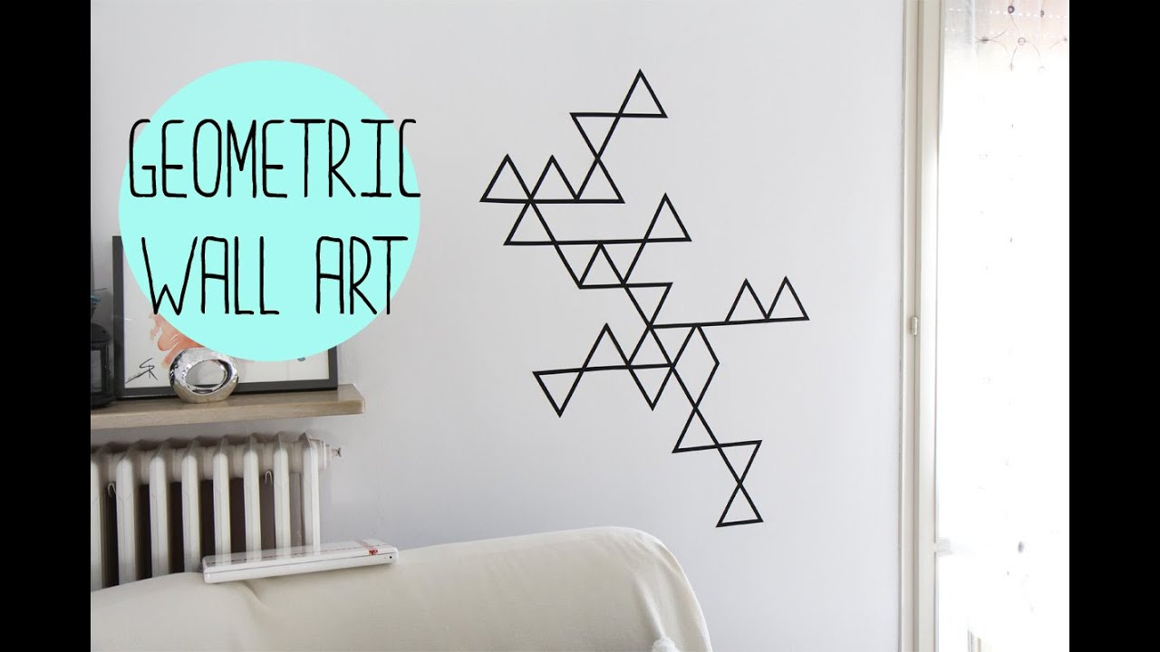 Best ideas about Washi Tape Wall Art
. Save or Pin DIY Geometric wall art with washi tape decorazione da Now.