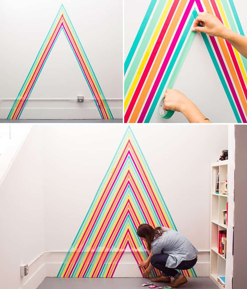 Best ideas about Washi Tape Wall Art
. Save or Pin 10 DIY Wall Decorations With Washi Tape Now.
