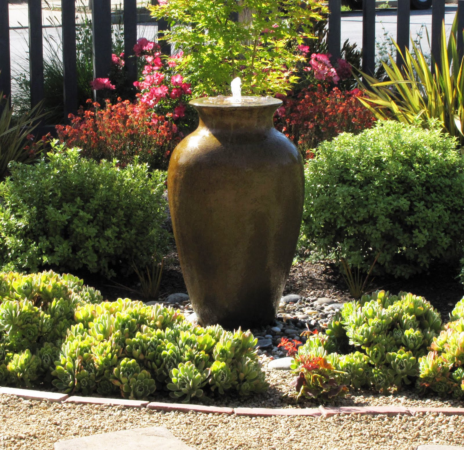 Best ideas about Water Fountain Garden Ideas
. Save or Pin Water Features Lawn Alternative Front Yard Fountain Now.