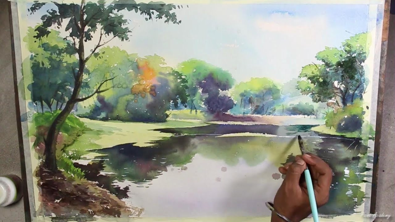 Best ideas about Watercolor Paintings Landscape
. Save or Pin Watercolor Landscape Painting Speed Art Video Now.