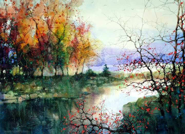 Best ideas about Watercolor Paintings Landscape
. Save or Pin 15 Beautiful Watercolor Landscape Paintings by ZL Feng Now.