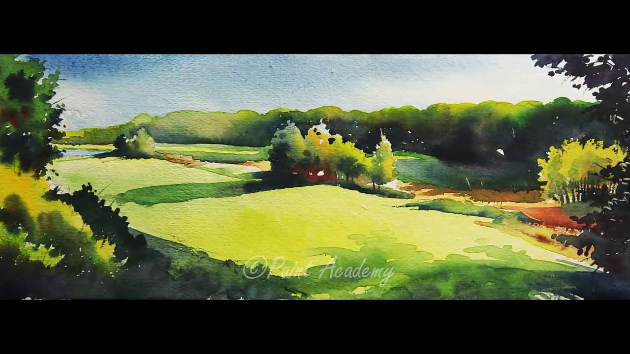 Best ideas about Watercolor Paintings Landscape
. Save or Pin Watercolor Landscape Painting Tutorial step by step Now.