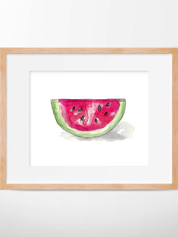 Best ideas about Watermelon Kitchen Decor
. Save or Pin Watermelon Print Watermelon Decor Food Art Kitchen by Now.