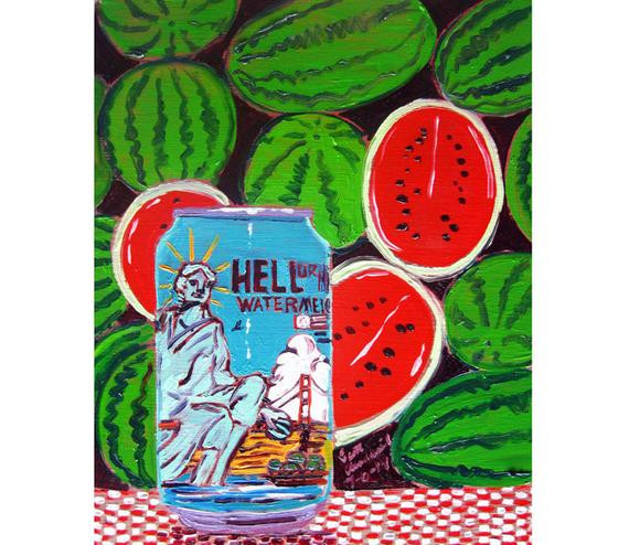 Best ideas about Watermelon Kitchen Decor
. Save or Pin Kitchen Watermelon Art California Beer Art Hell or High Now.