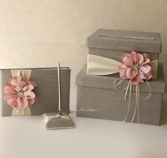 Best ideas about Wedding Card Box DIY
. Save or Pin Wedding card box guest book and pen set Custom Made to Now.