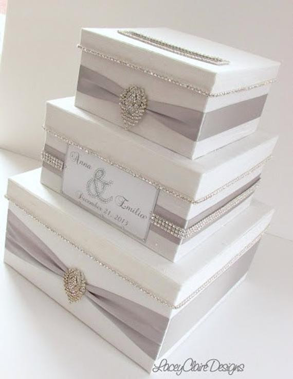 Best ideas about Wedding Card Box DIY
. Save or Pin Wedding Card Box Bling Card Box Money Holder Box with Now.