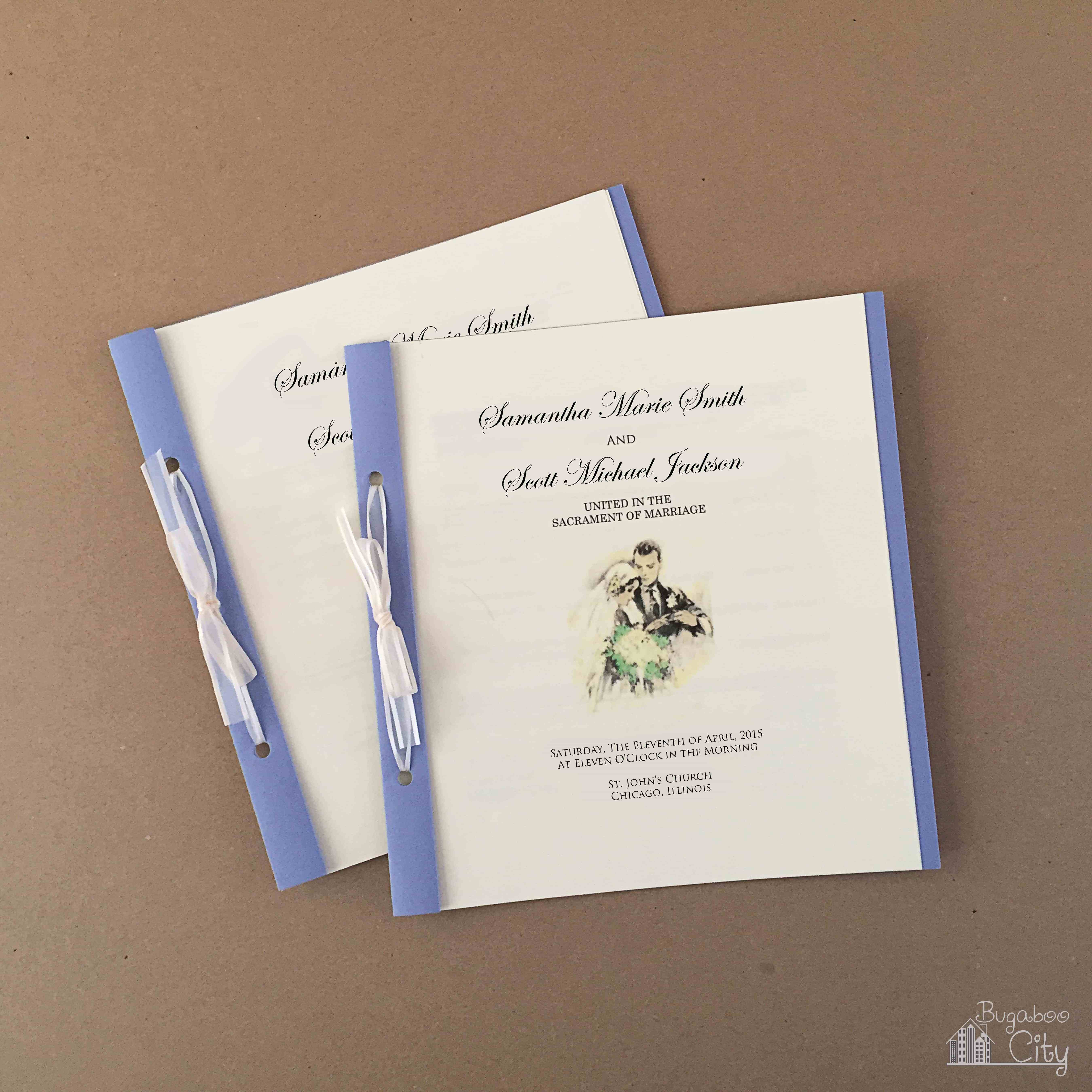 Best ideas about Wedding Programs DIY
. Save or Pin DIY Wedding Ceremony Programs BugabooCity Now.