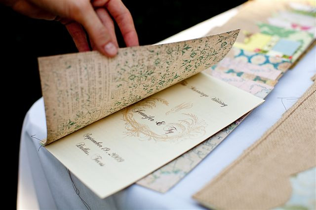 Best ideas about Wedding Programs DIY
. Save or Pin DIY Wedding Programs from Burlap and Vintage Patterned Paper Now.