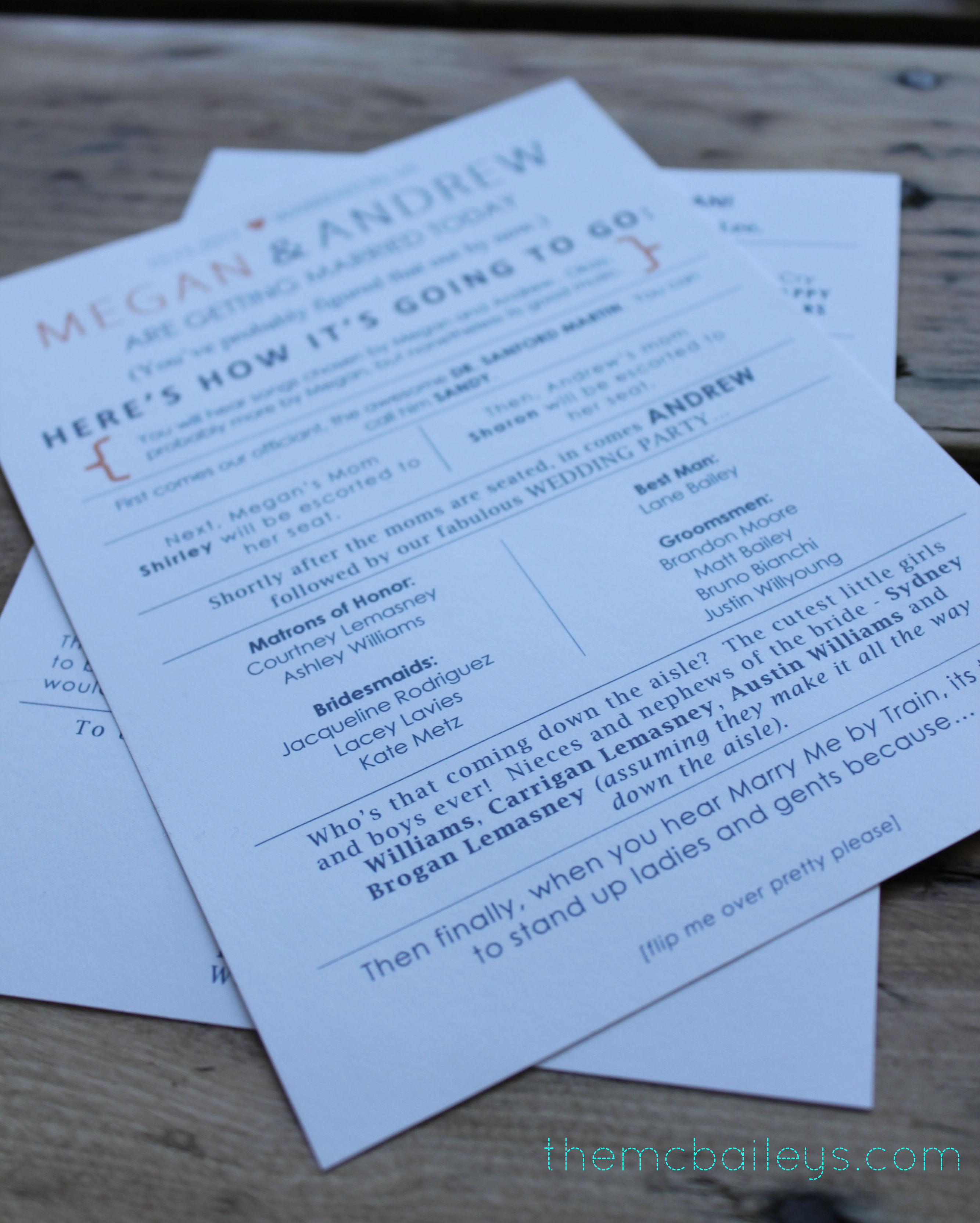 Best ideas about Wedding Programs DIY
. Save or Pin DIY Wedding Programs the mcbaileys Now.