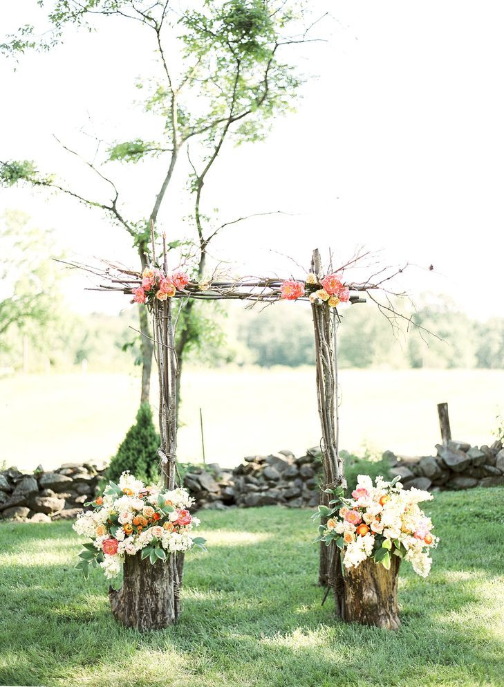 Best ideas about Wedding Trellis DIY
. Save or Pin Rustic Tree Branch Ceremony Arch Now.