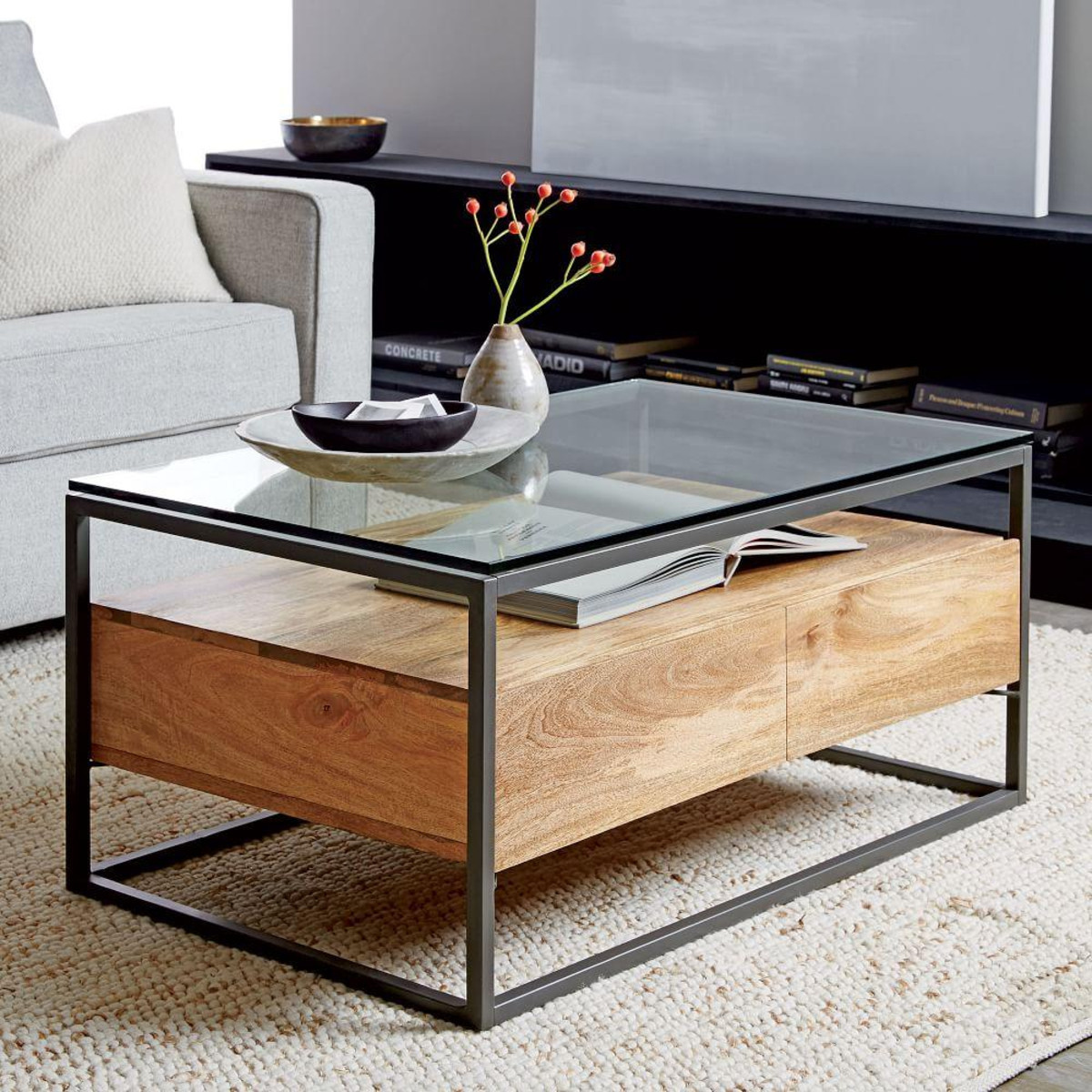 Best ideas about West Elm Coffee Table
. Save or Pin Box Frame Storage Coffee Table Now.