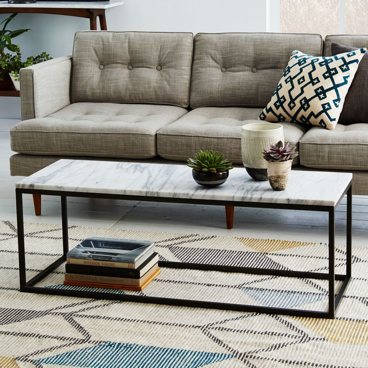 Best ideas about West Elm Coffee Table
. Save or Pin Box Frame Coffee Table Marble Now.