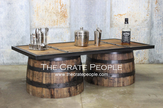 Best ideas about Whiskey Barrel Coffee Table
. Save or Pin Repurposed Up cycled Whiskey Barrel COFFEE Table 100yr old Now.