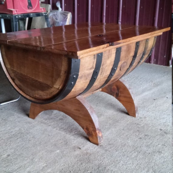 Best ideas about Whiskey Barrel Coffee Table
. Save or Pin Rustic Oak Whiskey Barrel Coffee Table with Storage Crescent Now.