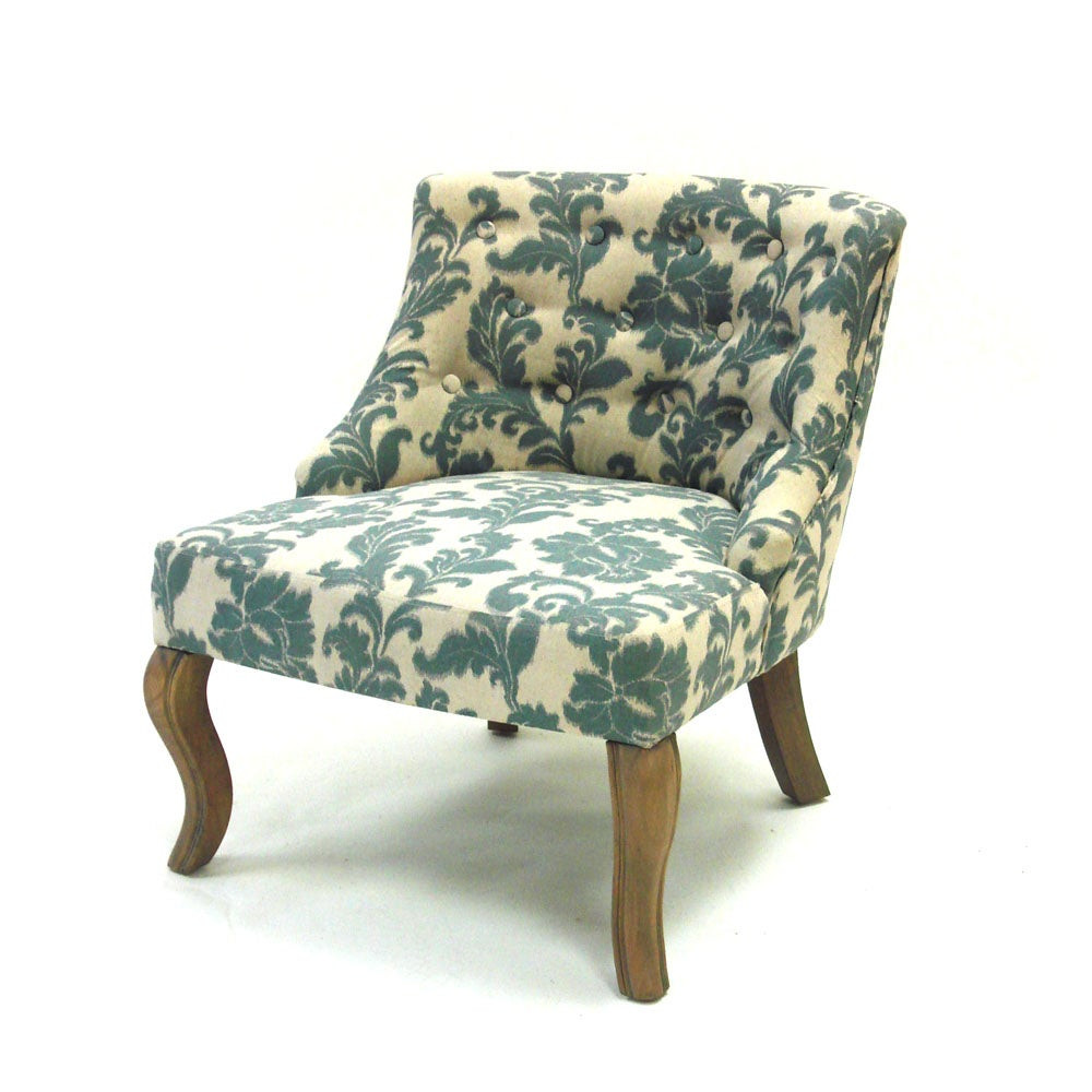 Best ideas about White Accent Chair
. Save or Pin iKat Blue f White Fabric Accent Chair Furniture Home Now.