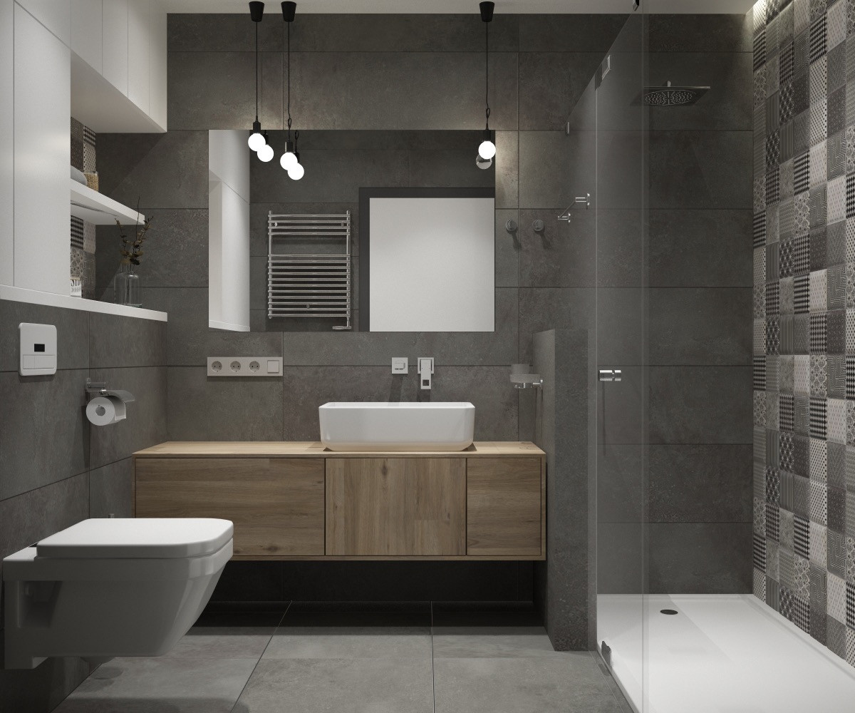 Best ideas about White And Grey Bathroom
. Save or Pin 36 Modern Grey & White Bathrooms That Relax Mind Body & Soul Now.