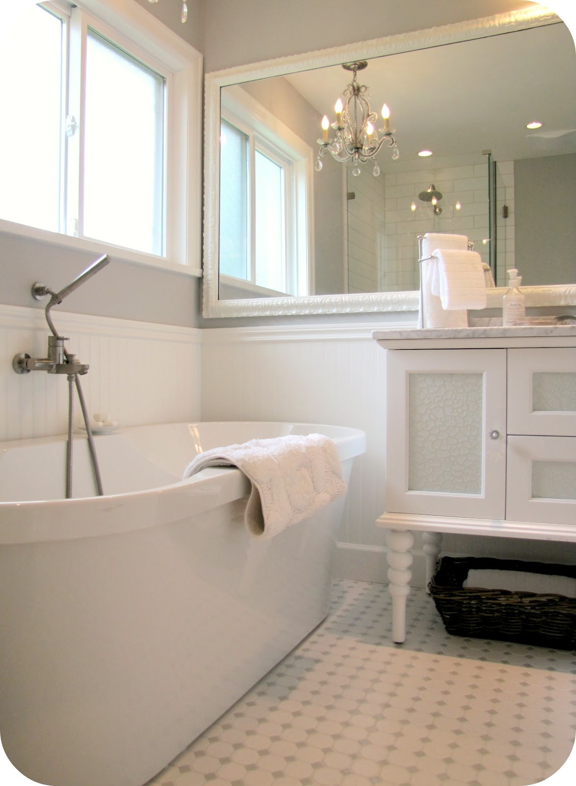 Best ideas about White And Grey Bathroom
. Save or Pin My House of Giggles White and Grey Bathroom Renovation Now.