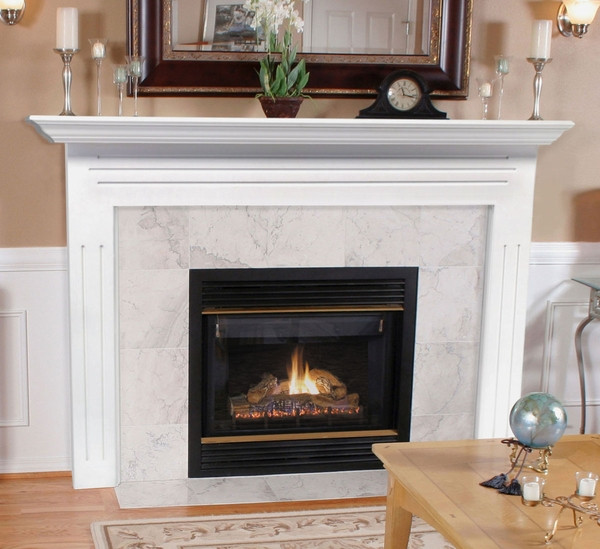 Best ideas about White Fireplace Mantel
. Save or Pin Pearl Mantels 510 48 Newport MDF Fireplace Mantel in White Now.