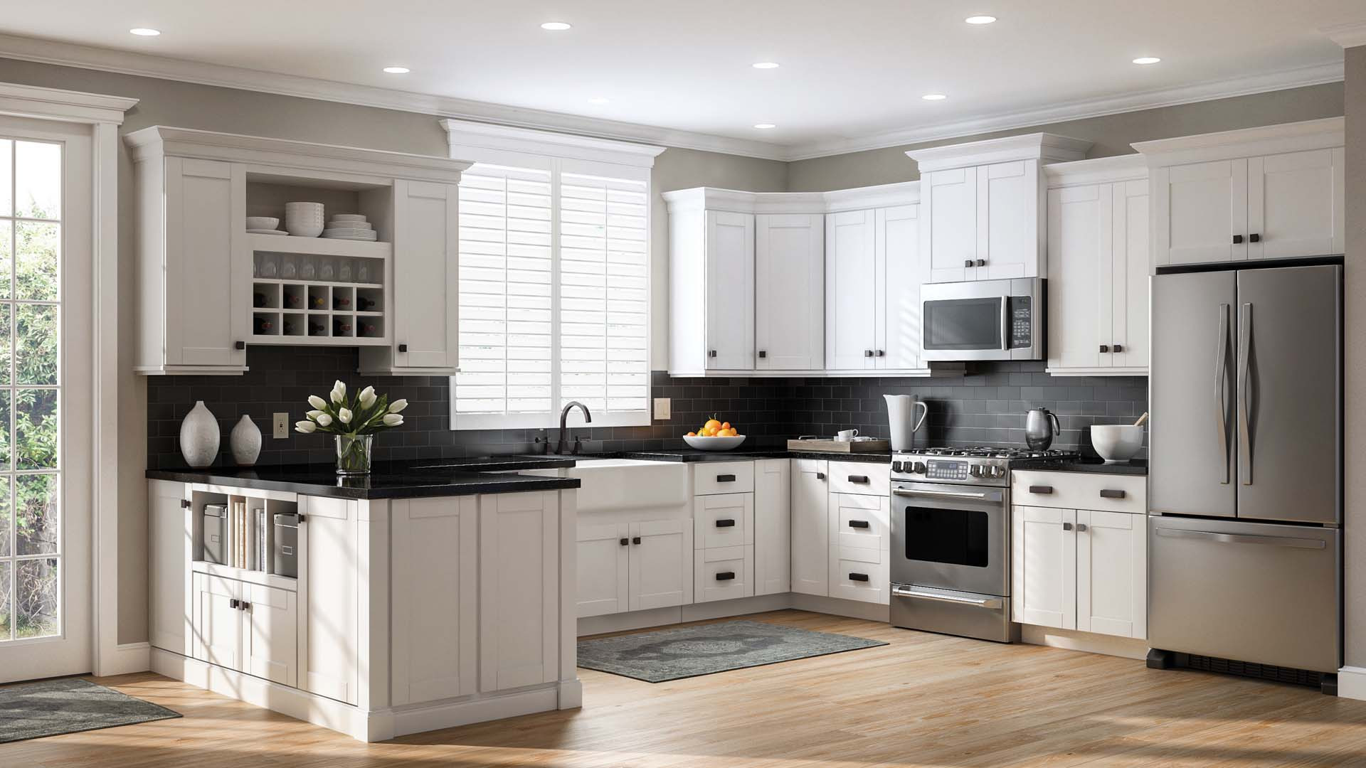 Best ideas about White Kitchen Cabinets
. Save or Pin Shaker Base Cabinets in White – Kitchen – The Home Depot Now.