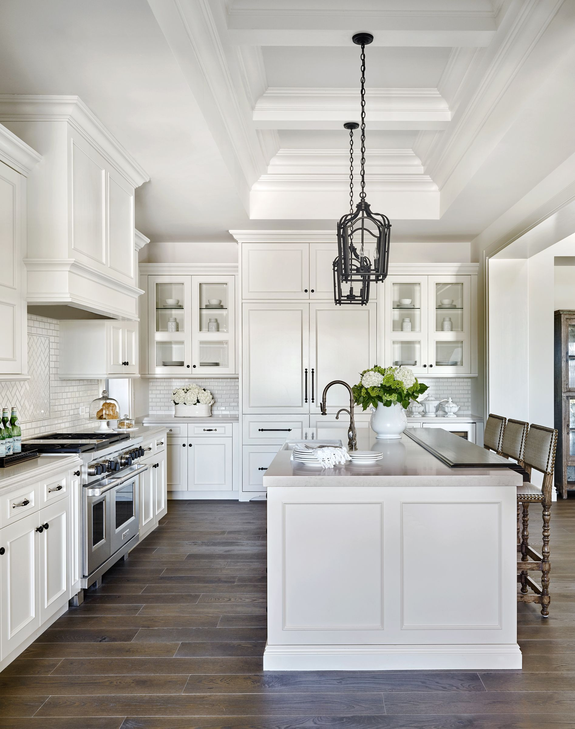 Best ideas about White Kitchen Ideas
. Save or Pin I want this exact layout of island opposite stove Now.