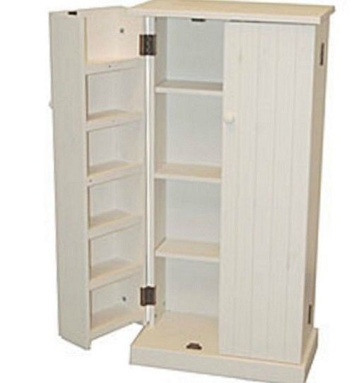 Best ideas about White Pantry Cabinet
. Save or Pin Wood Storage Cabinet Pantry Cubpoard Utility Kitchen Food Now.