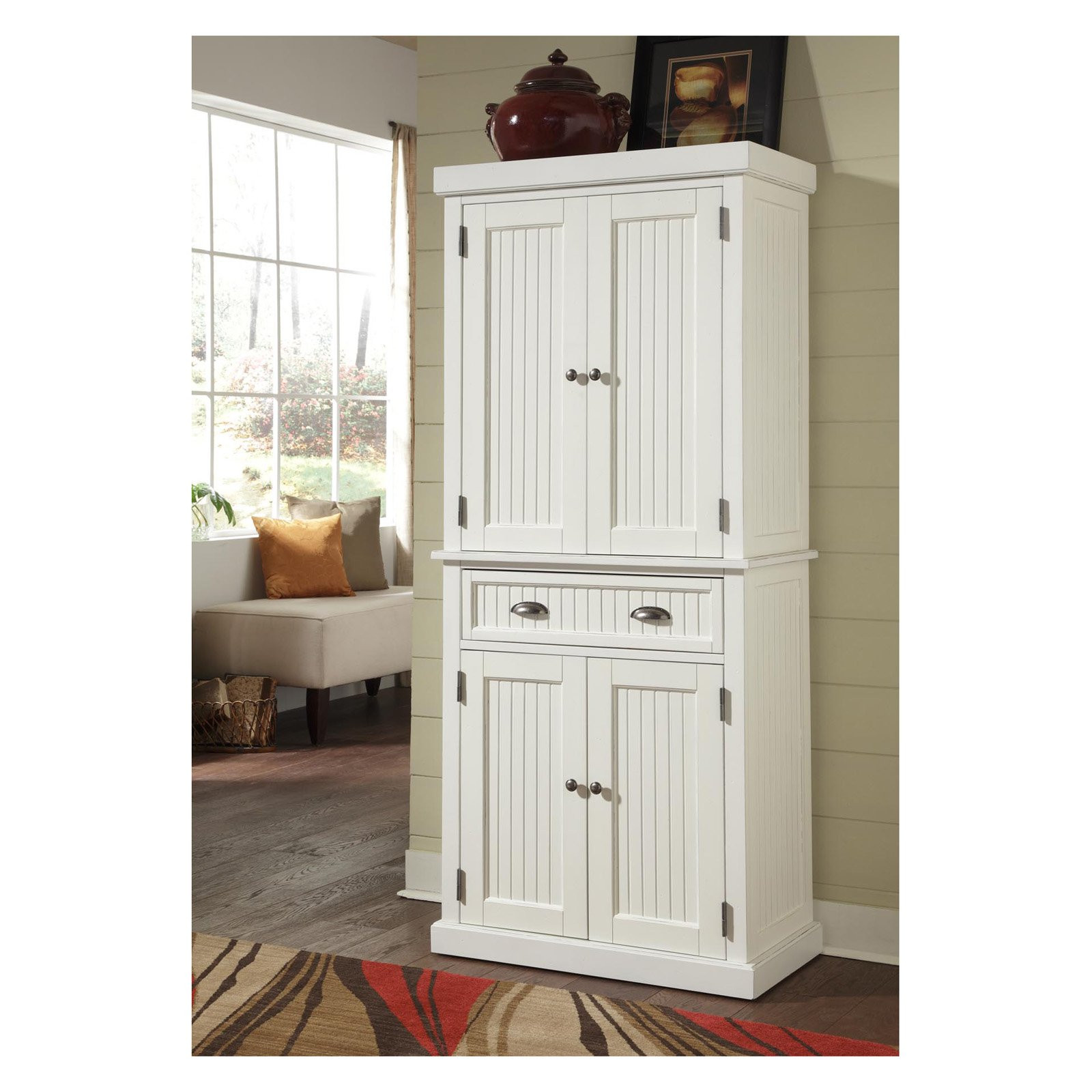 Best ideas about White Pantry Cabinet
. Save or Pin Home Styles Nantucket Pantry Distressed White Pantry Now.