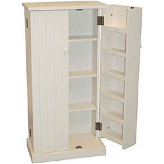 Best ideas about White Pantry Cabinet
. Save or Pin Kitchen Pantry Cabinet Free Standing White Wood Utility Now.