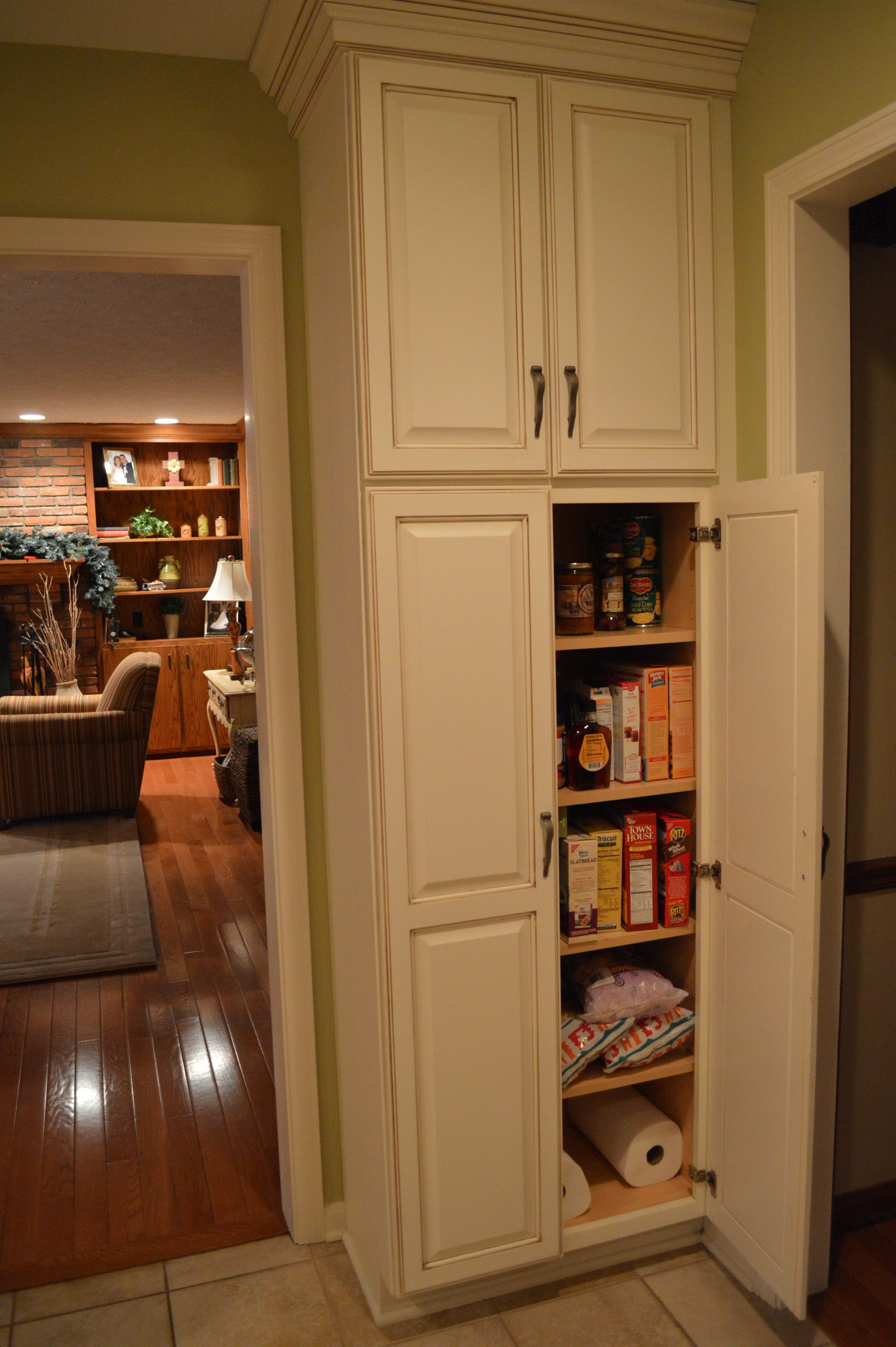 Best ideas about White Pantry Cabinet
. Save or Pin Simple white kitchen pantry cabinet from timber set on the Now.