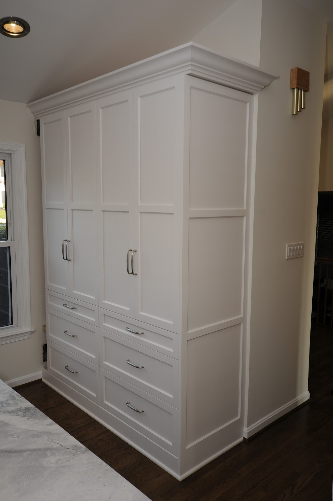 Best ideas about White Pantry Cabinet
. Save or Pin Cherry Hill Cabinetry Soapstone and White Painted Now.