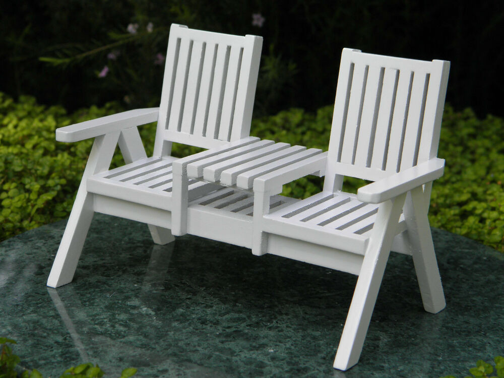 Best ideas about White Patio Furniture
. Save or Pin Miniature Dollhouse FAIRY GARDEN Furniture White Wood Now.