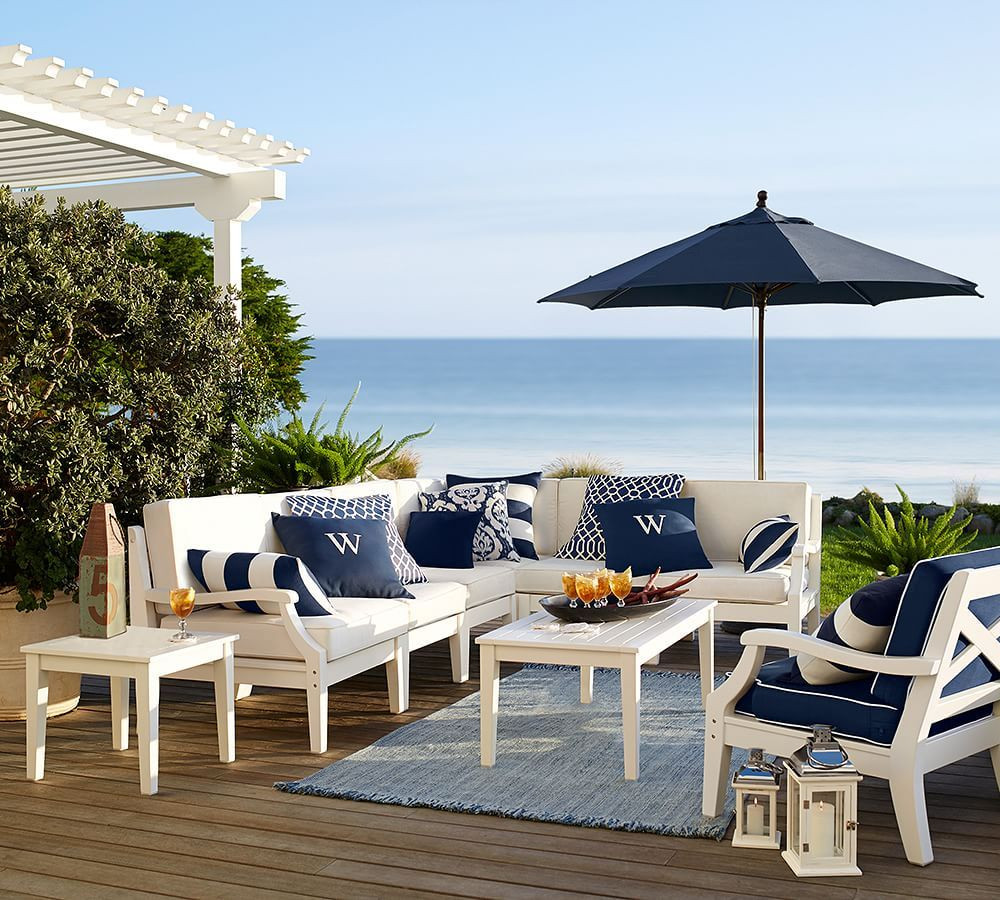 Best ideas about White Patio Furniture
. Save or Pin Build Your Own Hampstead Painted Sectional ponents Now.